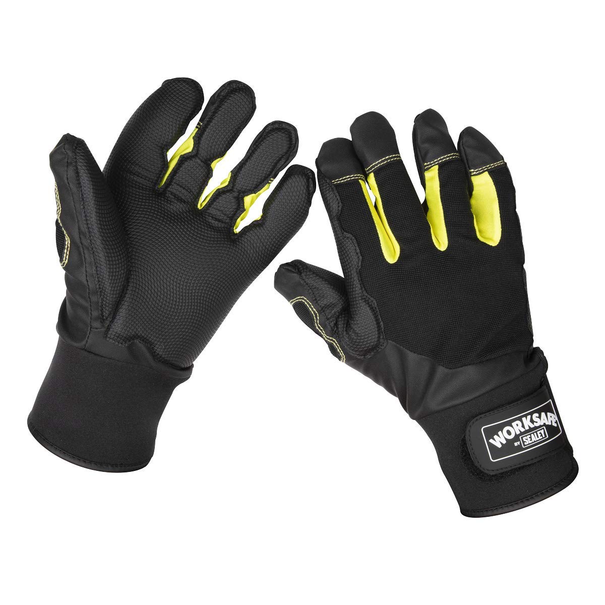 Sealey Anti-Vibration Workshop Safety Work Protection Gloves Large L Pair 9142L
