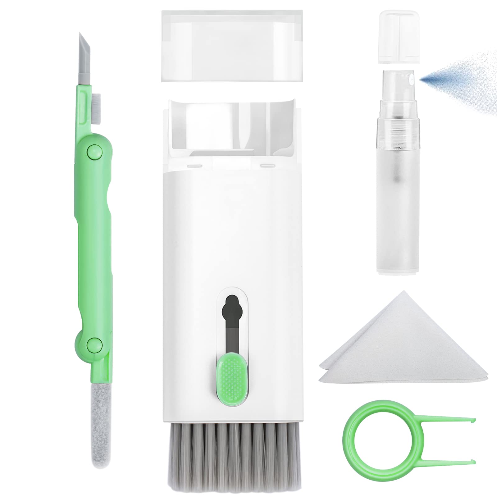 Kit Pulizia 8 In 1 Per Dispositivi Apple - Spray, Pennelli E Accessori Per Airpods, MacBook, IPhone - Foto 11