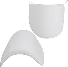 Aerzetix - C65175 - Paio di Spalline per Abbigliamento 210x115x19mm - Donna Uomo Maglione Cappotti Giacche merceria Accessori Cucito Moda Vestito - Colore: Bianco - in Schiuma