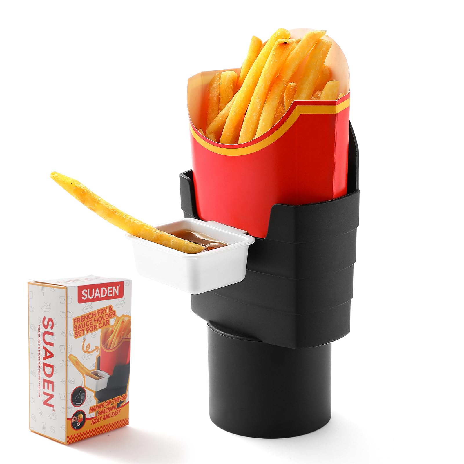 Funny Useful White Elephant Gift Idea for Adults, French Fry Holder for Car