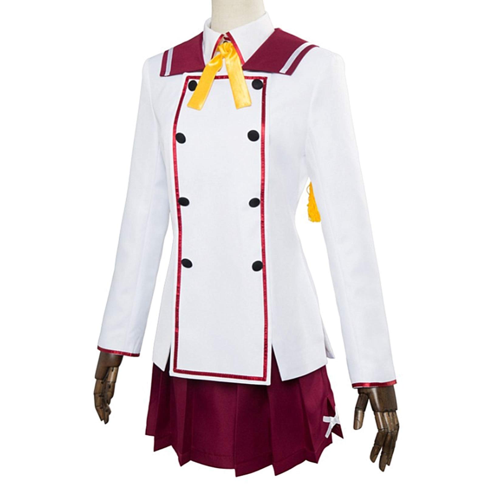 Anime Toji no Miko Cosplay Costume,Uniforme scolastiche utilizzate per le donne Halloween Natale Carnevale Festa a tema Cosplay Kanami ETO, bianco, XXL