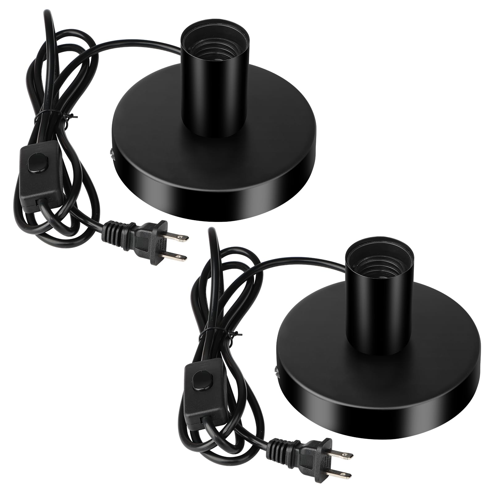 Black Table Lamp Base with Switch - E26/E27 -9