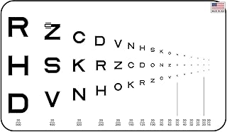Pocket Near Vision Eye Chart, Traditional Runge