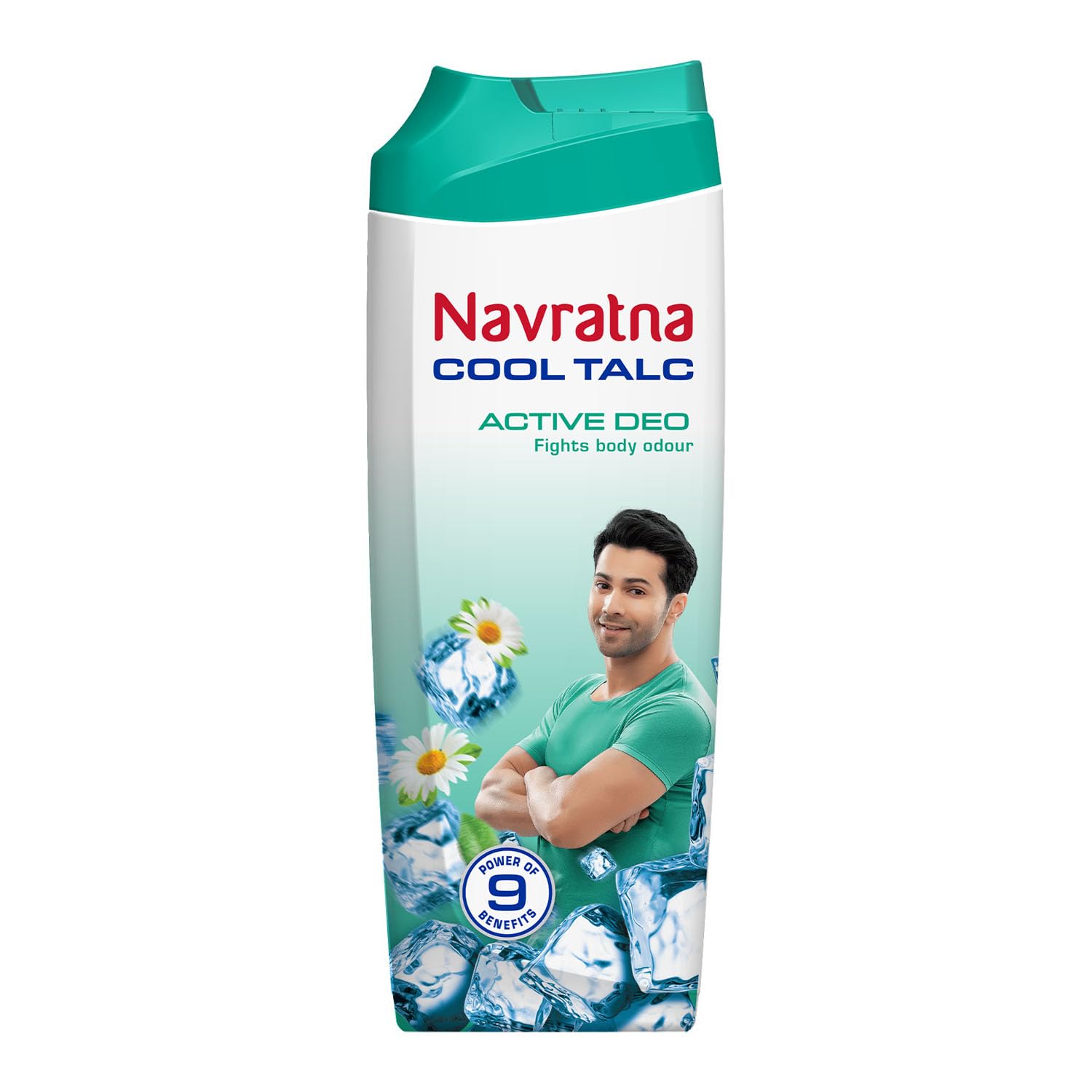 Navratna Cool Talc Active Deo | Talcum Powder | Body Odour Protection & Strong Cooling Effect | Long Lasting Freshness & Fragrance, 400gm-image-4