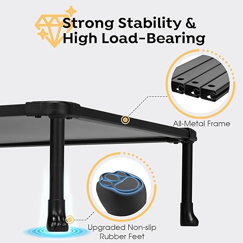 Miniatura 3 de Veehoo Cama elevada para perros a prueba de masticación, plataforma de entrenamiento duradera para perros grandes, cuna elevada para interiores y