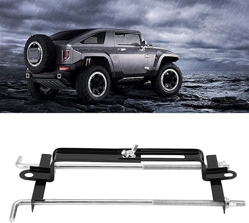 Miniatura 4 de Soporte de batería de barra transversal, soporte de batería ajustable universal de 11.0 in11 pulgadas, soporte de hierro de sujeción con perno de