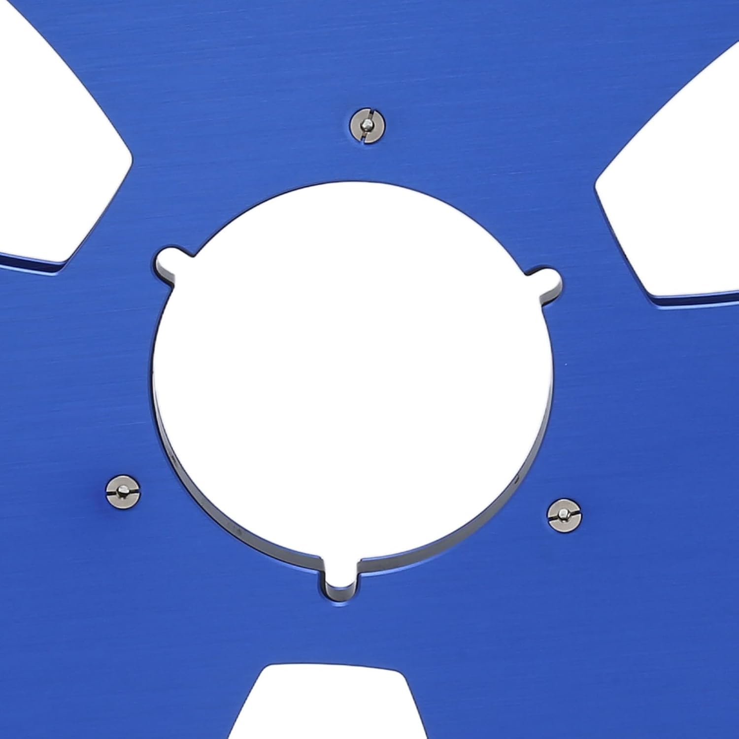 1/4 10.5 Inch Empty Takeup Reel,3 Hole Reel to Reel Recording Empty Take Up Tape,Aluminum Alloy Universal Opening Machine Part Sound Tape Takeup Reel for Pioneer (Blue)