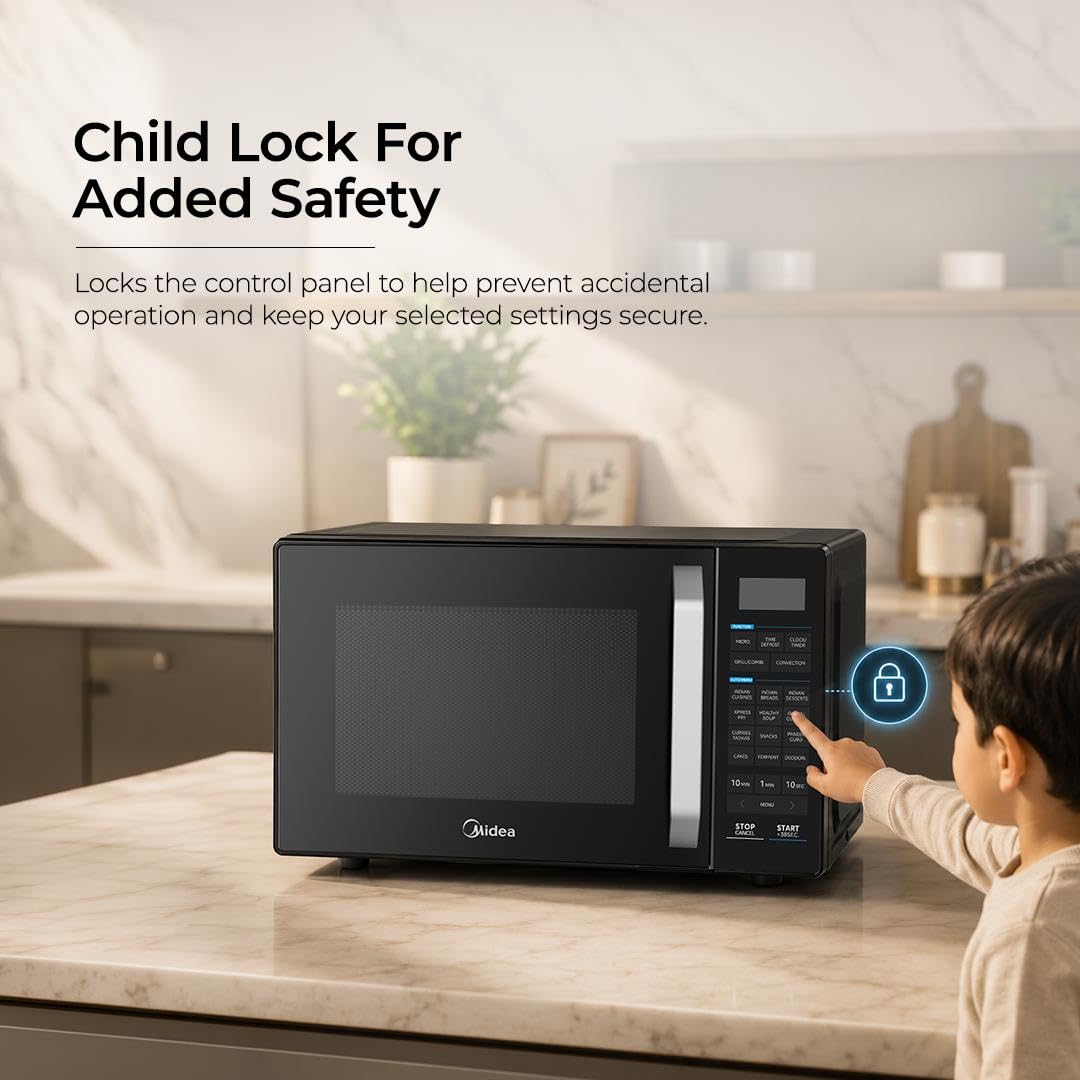 Midea 28L Convection Microwave - Air Fry & Grill -9