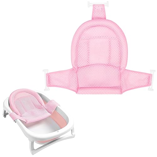 Miniatura 22 de Colorlife Asiento de Baño para Bebé con Malla de Apoyo, Cojín de Apoyo para Baño Infantil, Cómodo Ajustable Antideslizante de Tres Puntos para Baño