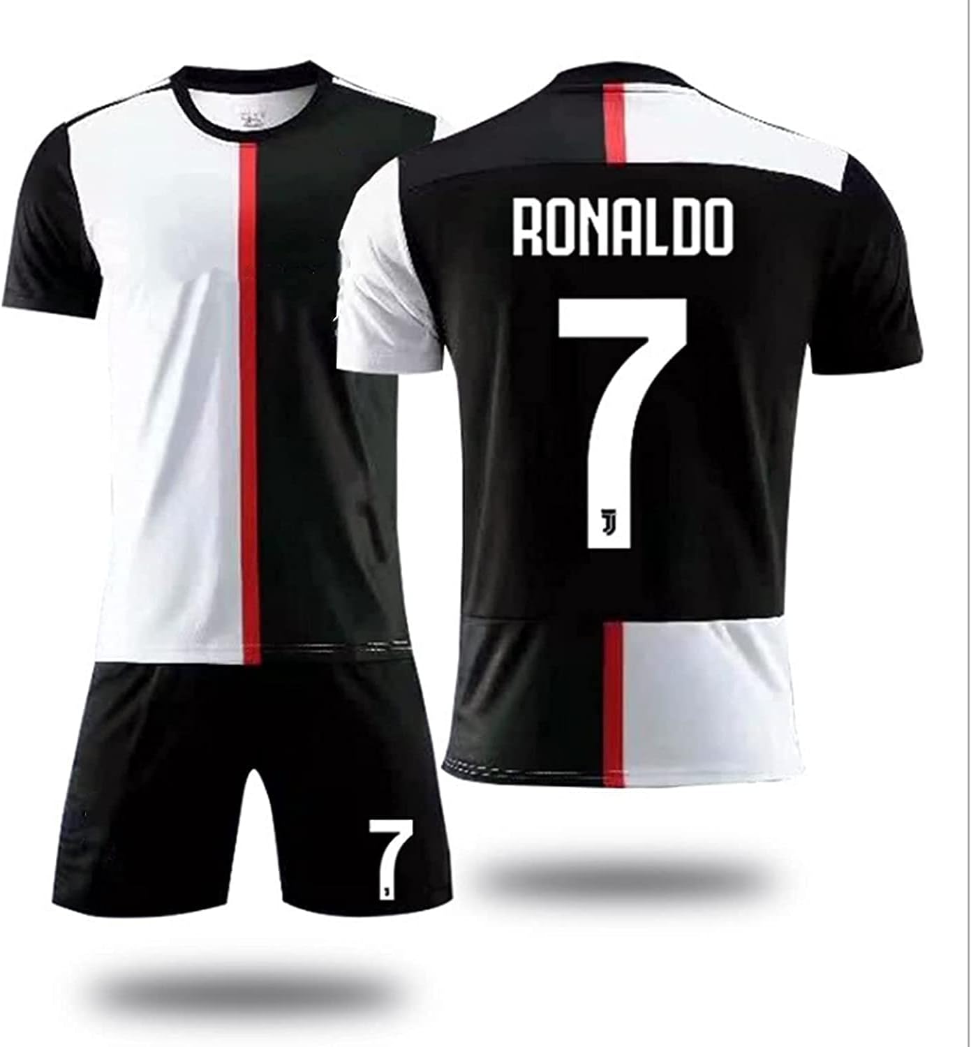 FJH Soccer Suit 7# Football Team T-Shirt CR7 2019-2020 Boys-Girls-Youth Sport Shirts and Shorts Set