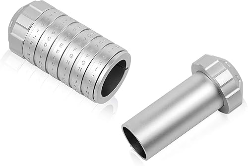 XueMing - Cerraduras de alfabeto para aprender educación, código Cryptex, bloqueos de letras y contraseñas, accesorios de cámara de escape, juguetes