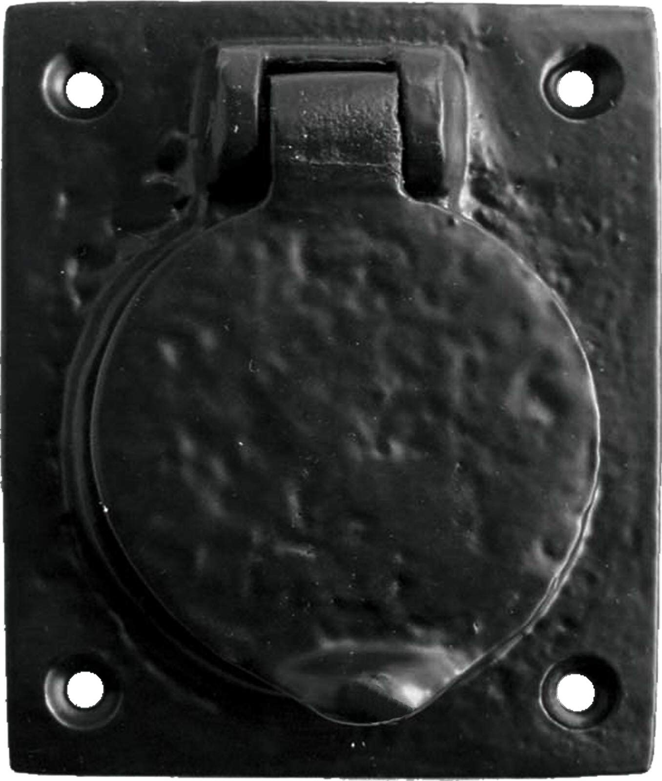 F&H™ Antique Black Night Latch Door Key Cylinder Cover - Premium UK Quality