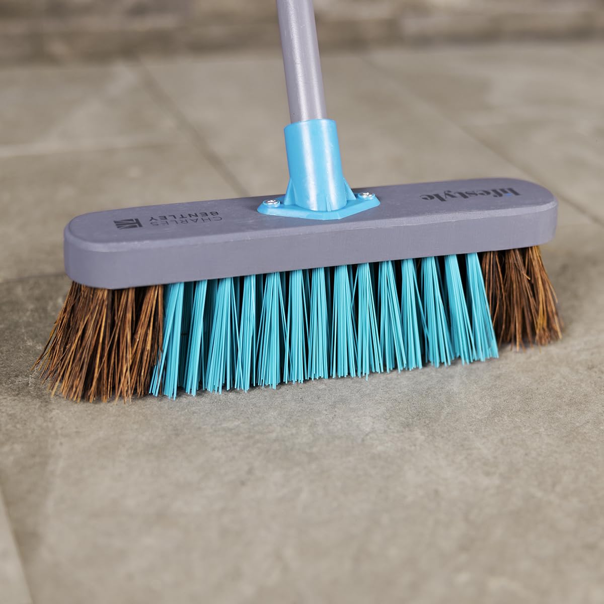 Charles Bentley Lifestyle 12" Bassine & Synthetic Wooden Broom from B&Q
