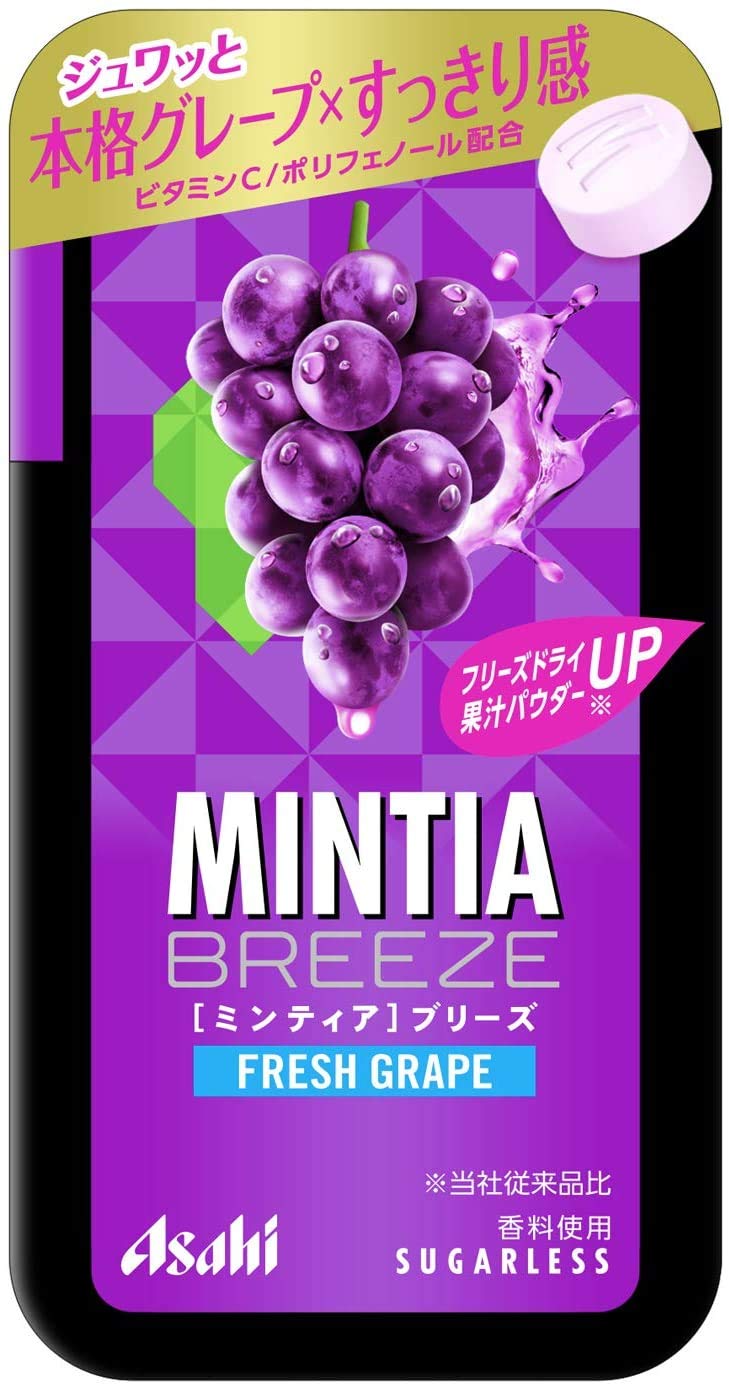 Amazon | アサヒグループ食品 ミンティアブリーズ フレッシュグレープ