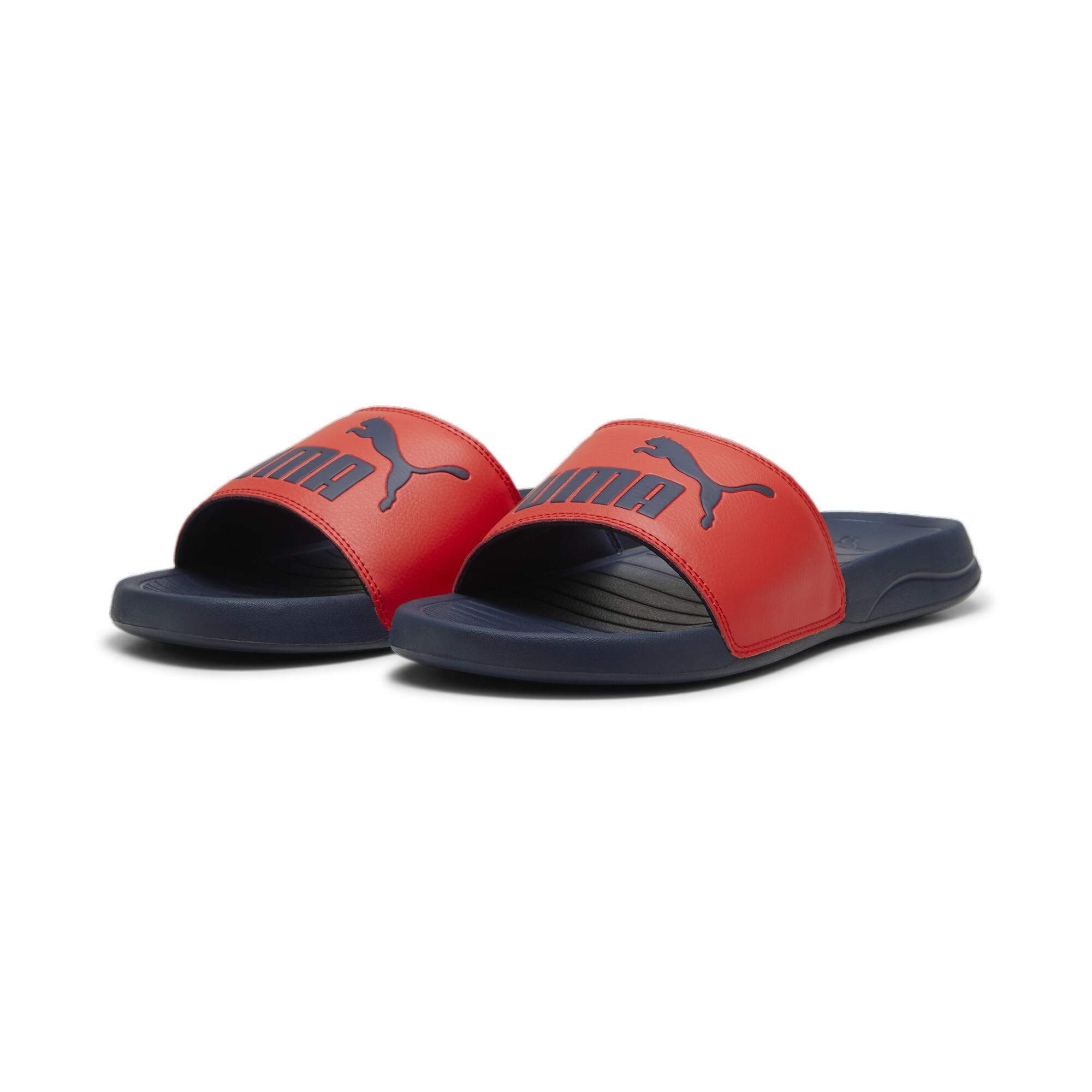 Puma Unisex Adults Popcat 20 Slide Sandals, Active Red-Club Navy, 42 EU