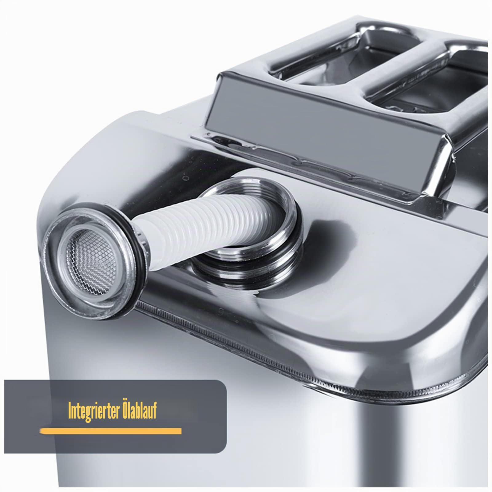 201 Benzinfass Aus Edelstahl 20L/25L/30L/40L Benzinkanister Reservekanister Metall Kraftstoff Kanister Diesel Kraftstoffkanister Kanister Metallkanister Für Benzin Und D(Size:40L)