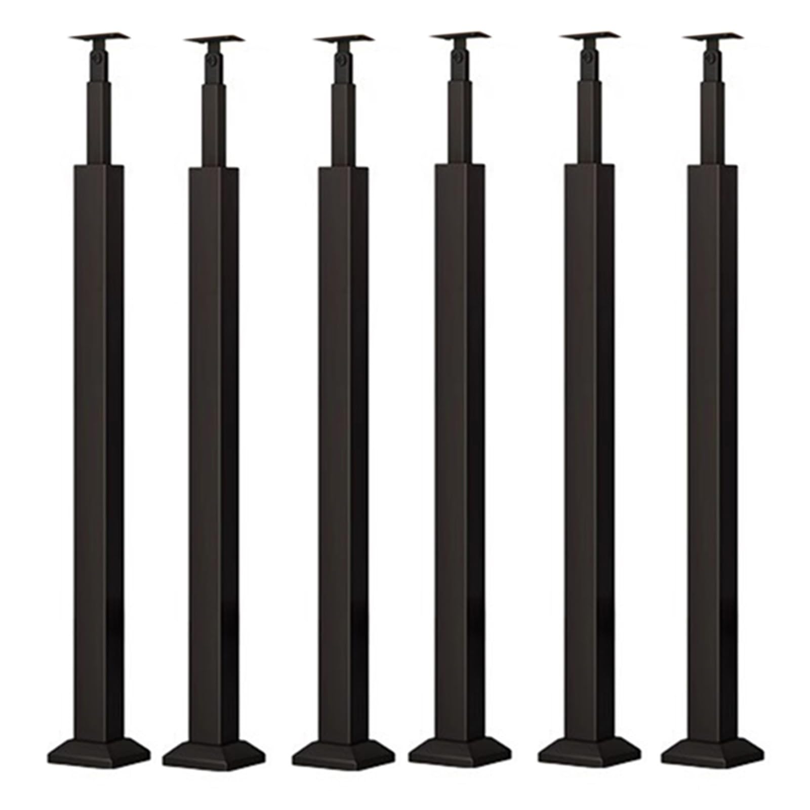Balustres d'escalier en fer noir lot de 10 poteaux pour rampe de balcon