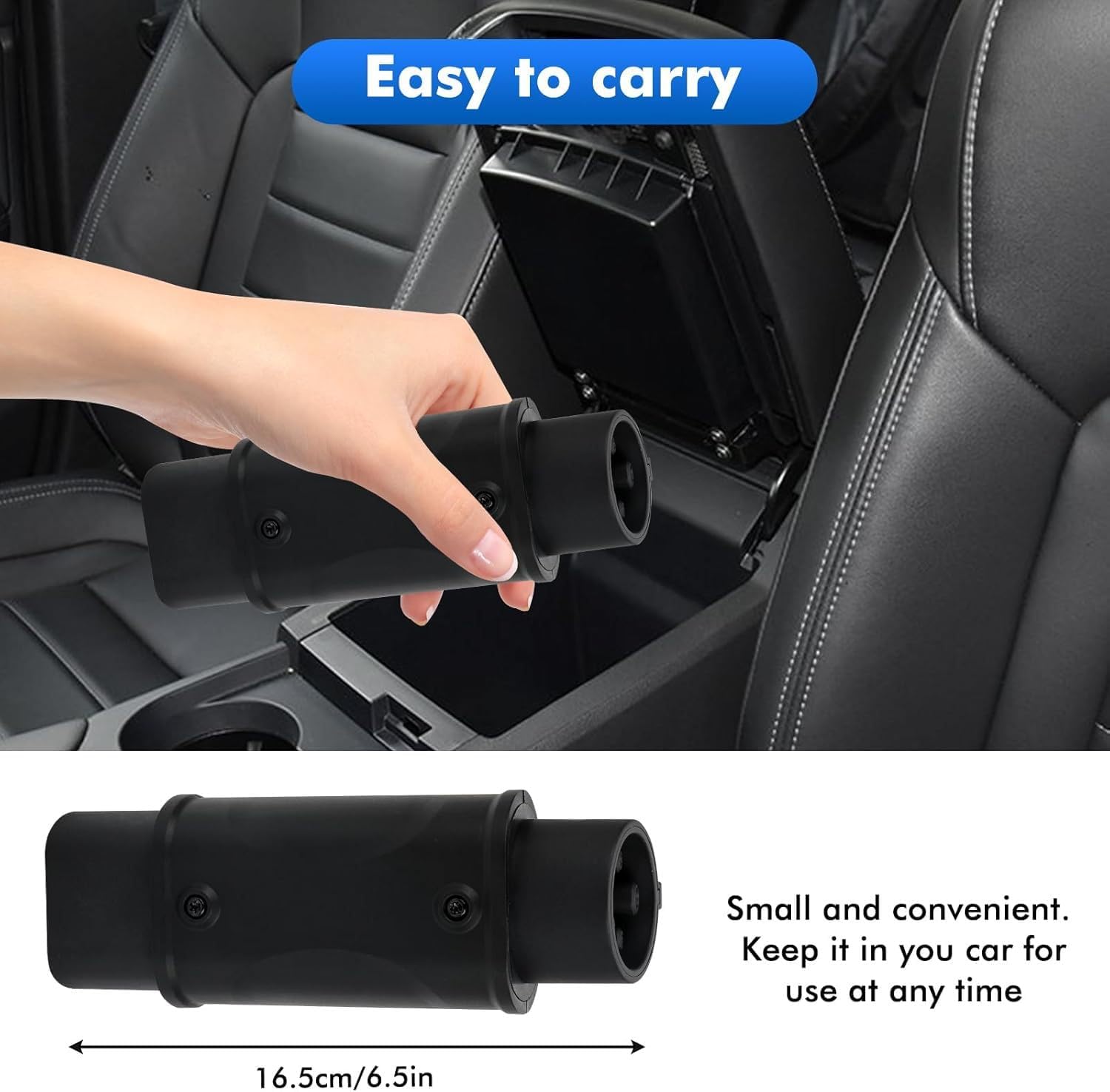 European Type 2 to US Type 1 EV Adapter, IEC 62196 (Charger) to SAE J1772 (Car) Charging Connector, 32A, 7kW, 110V-250V