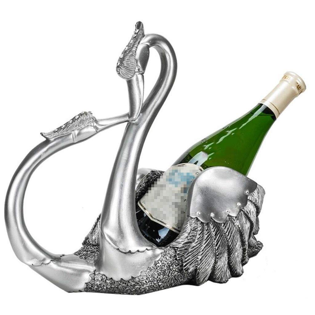 Casier à vin cygne sculpture créative pour table salle à manger