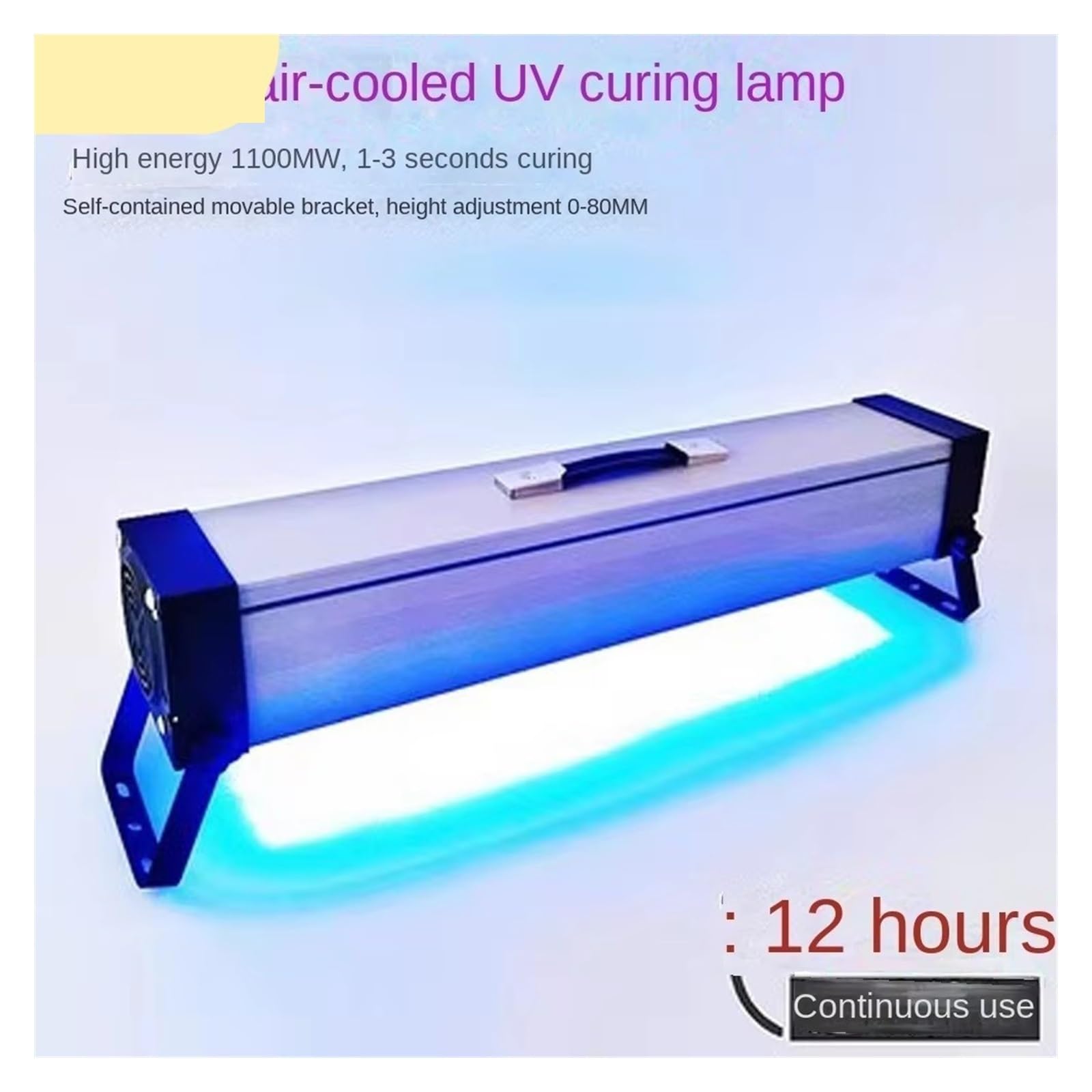 lámpara de curado UV, Lámpara LED Portátil De Curado UV Alta Potencia, Refrigerada Por Aire, 500W, 365nm, 395nm, 405nm, Resina Adhesiva, Exposición Especial A Tinta Soldadura(405nm,40LEDs 600W)
