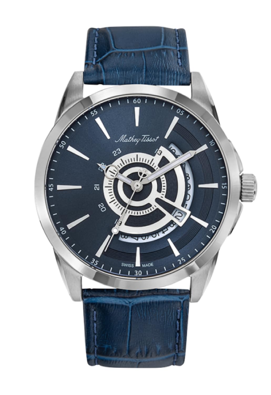 Mathey-Tissot Leather Analog Blue Dial Men Watch-H711Abu, Blue Band (B08R7YJM6C) Amazon Price History, Amazon Price Tracker