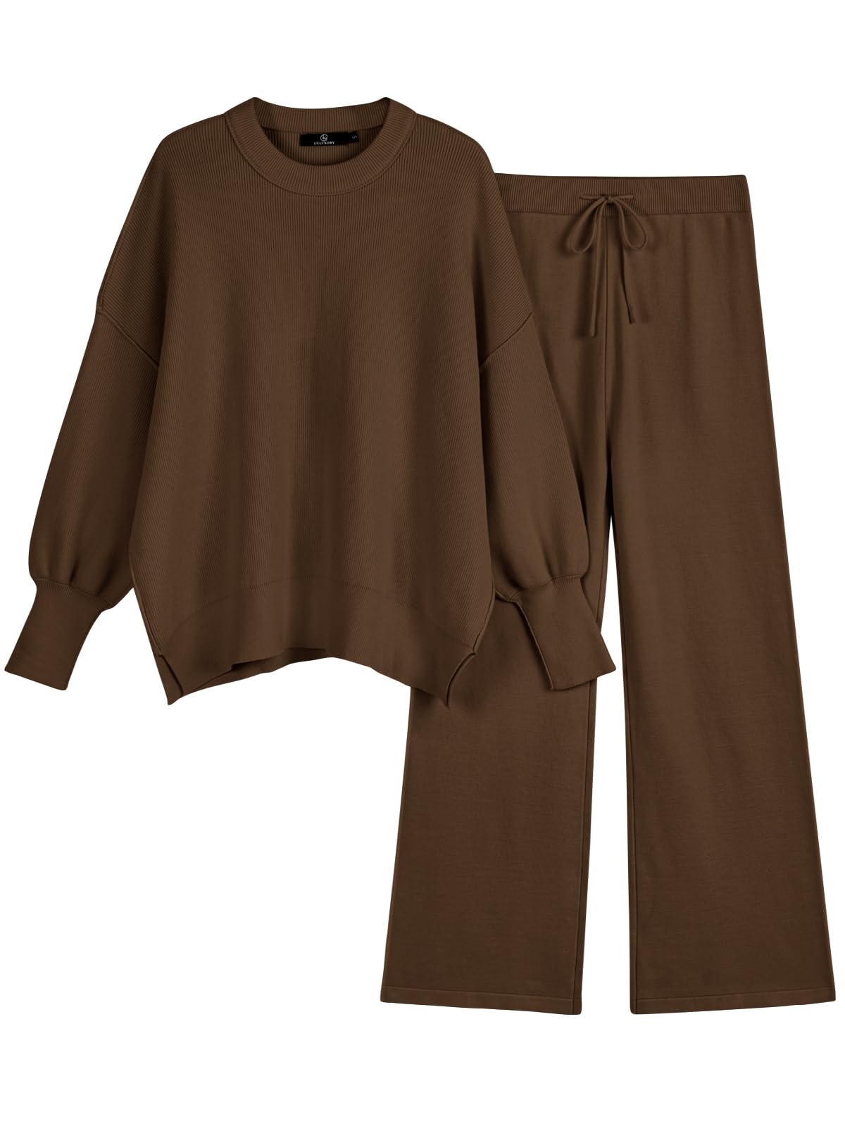 LILLUSORY Women 2 Piece Matching Lounge Sweater Sets 2026 Fall Outfit | Airport Travel Clothes, Fashion Loungewear, Trendy Winter Clothing, Casual Sweatsuit, Cute Sweat Suit, Comfy Lounge Wear