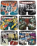  FREEGUN Boxer, Shorty para hombre, microfibra, nueva colección, Lote de 6 Fgp 66, L