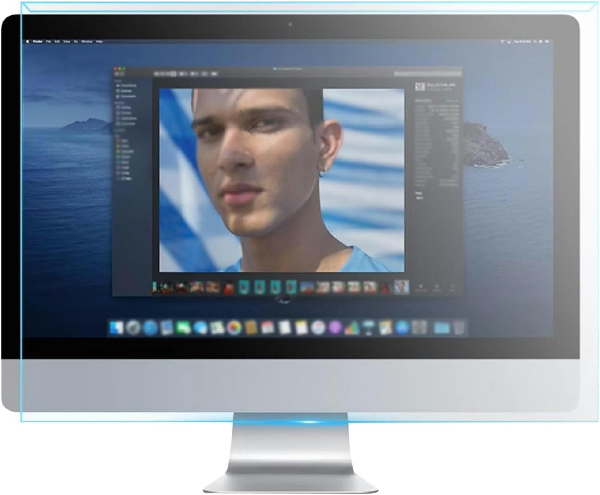Panneau de protection d'écran anti-lumière bleue pour le télétravail sur moniteur