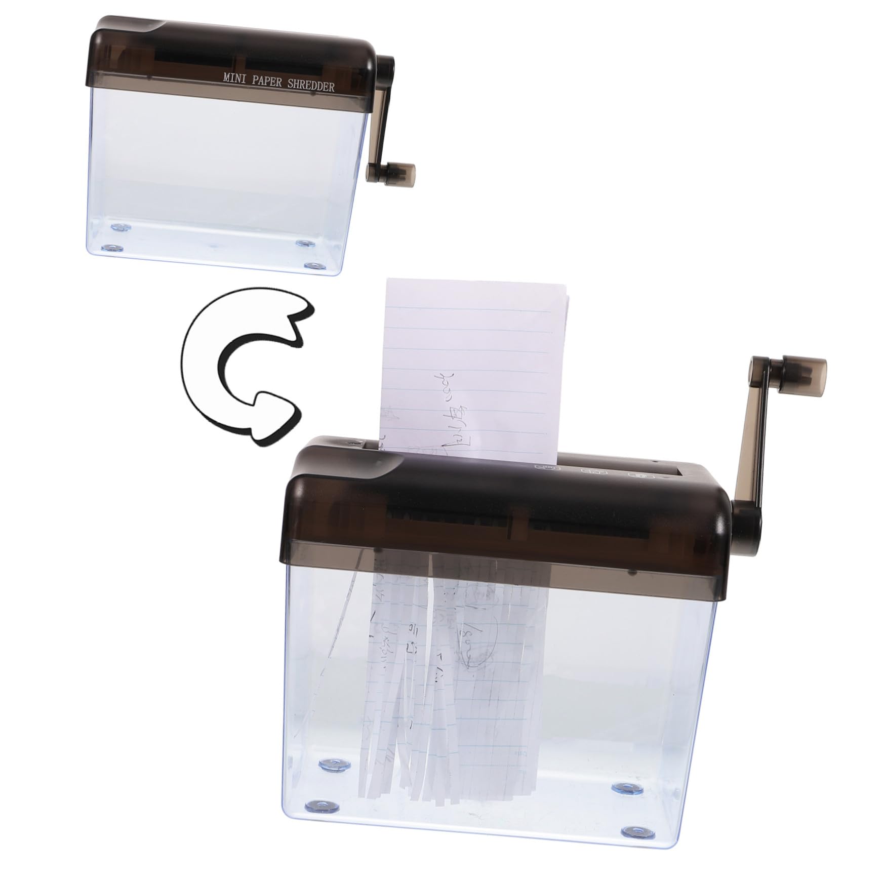 Destructeur Manuel de Documents Table ABS, A6 de Bureau Mini