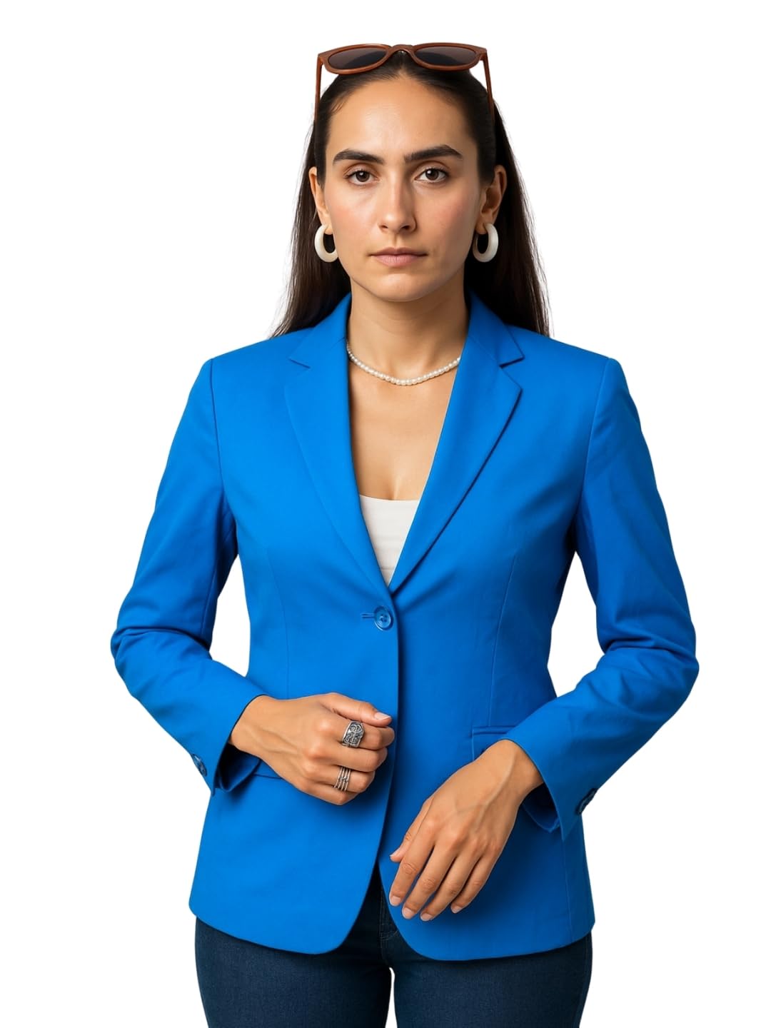 talethread Women's Blazer Linen Cotton Blazer-picture-25