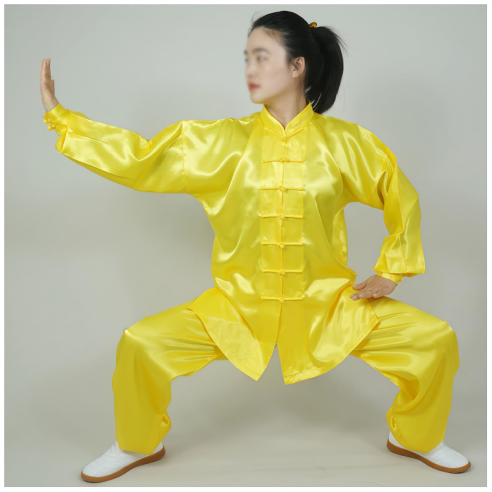 Tradycyjny mundur sztuk walki Zestaw mundurów Tai Chi, wielokolorowy, wiele rozmiarów(White 1,170-XL)