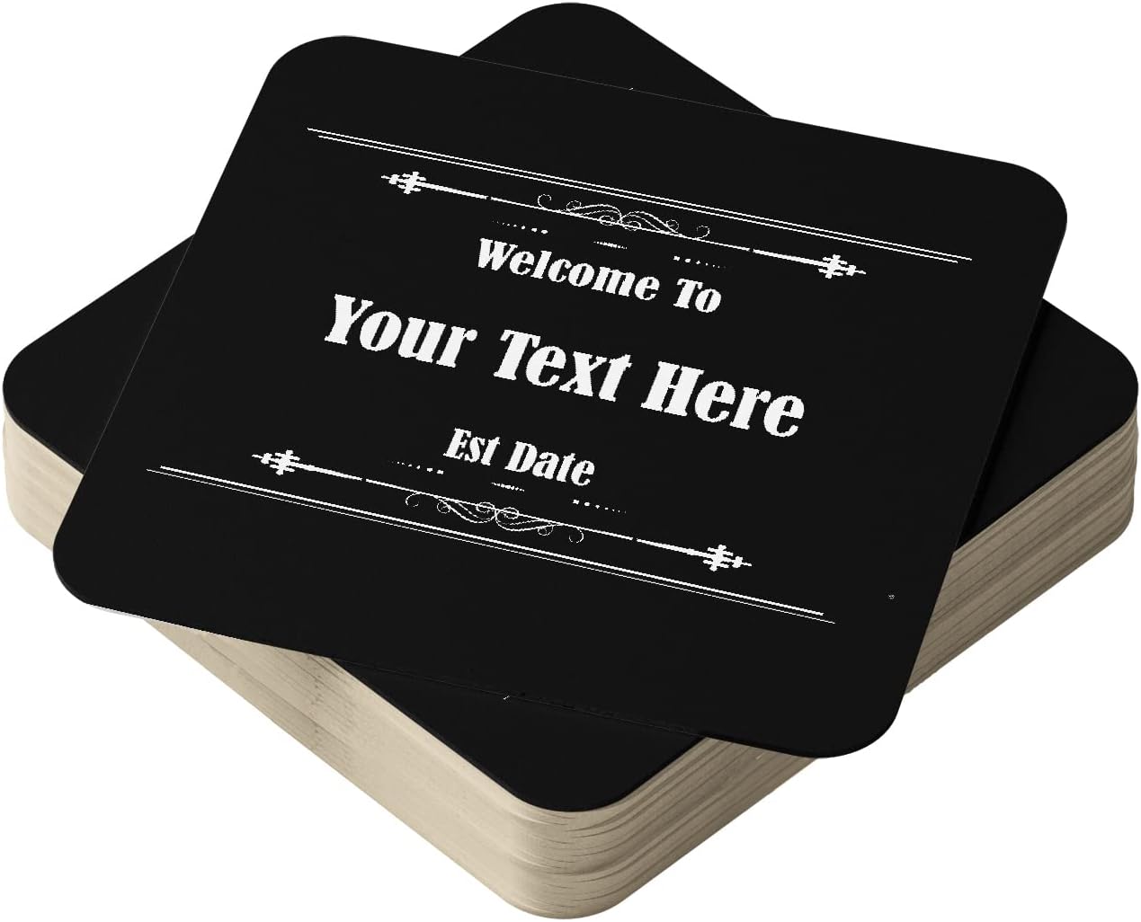 Personalised Beer Mats Pack of 24 Multi Bulk Buy