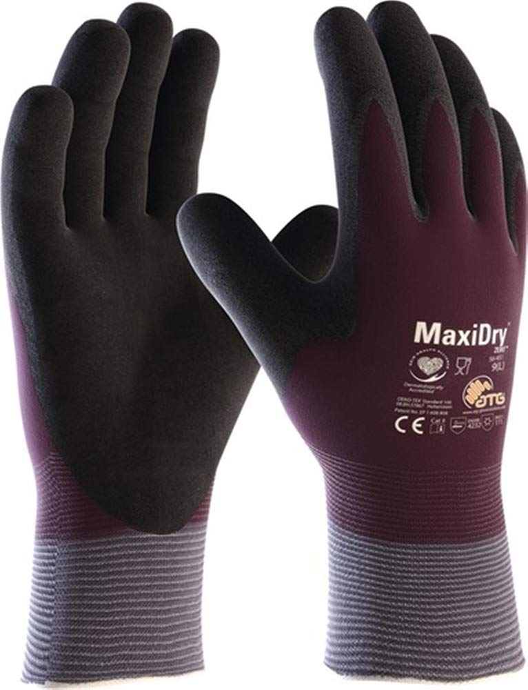 MaxiDry Zero 56-451 Cold Protection Gloves Size 10 Purple/Black