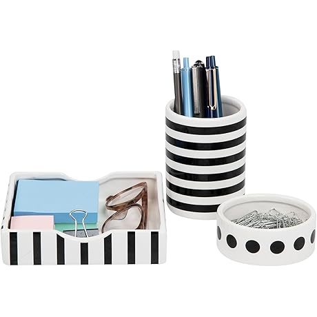 Mind Reader Ceramic Office Accessories