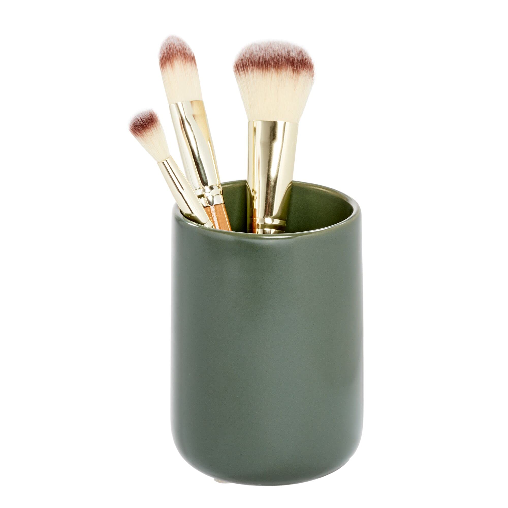 iDesign Ceramic Earth Collection Tumbler Cup Moss