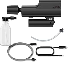 ACTIAL Cordless High Pressure Washer, Single Item, Compatible with Water Bottles, Rechargeable, Small, Lightweight, For Household Use, Car Wash, Veranda, Screen Door, Bicycle Cleaning (Single Item)
