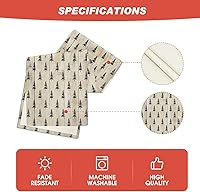 Vista 45 de Artoid Mode Red Xmas Tree Christmas Table Runner, Seasonal Winter Kitchen Dining Table Decoration for Home Party Decor 13x72 Inch