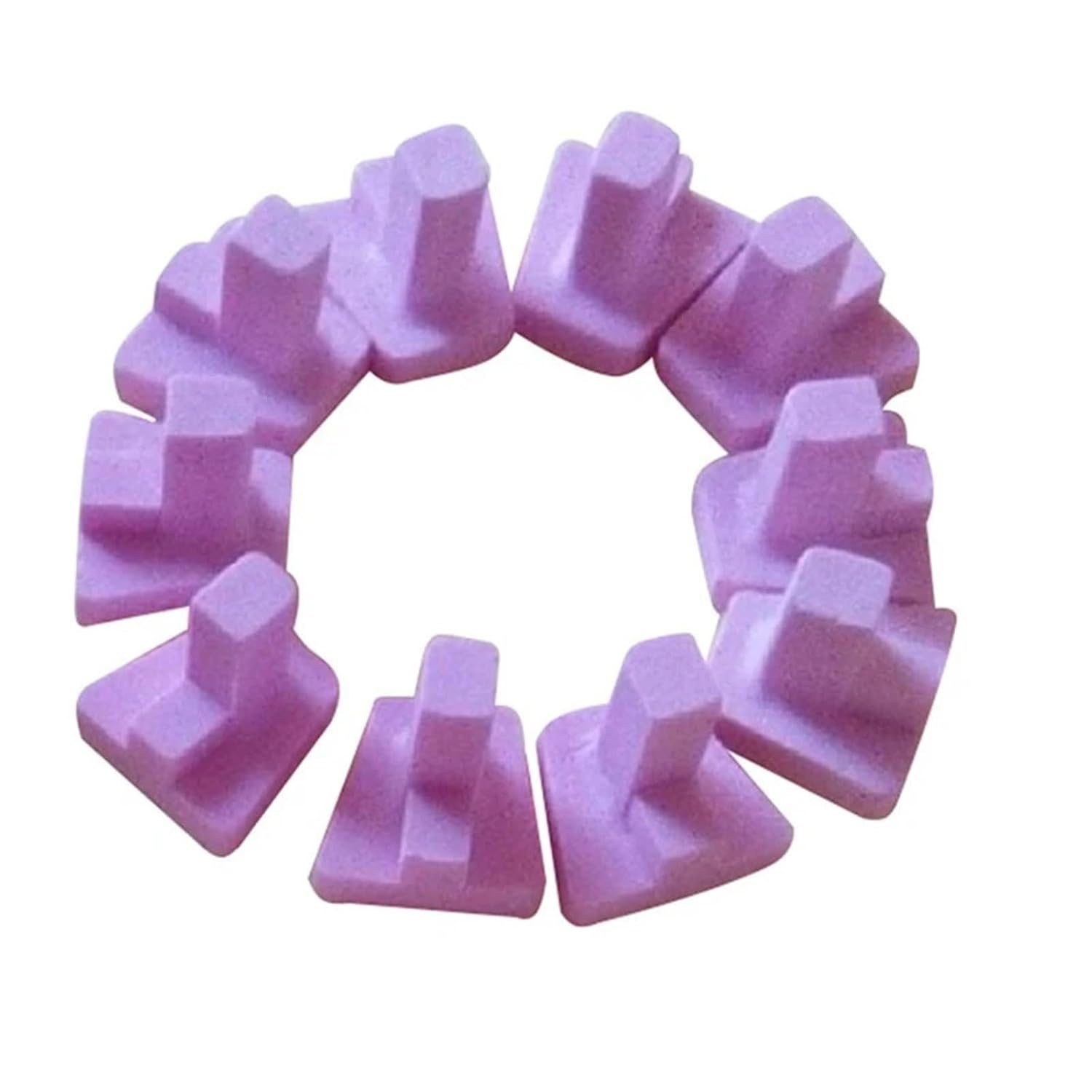Ceramic Firing Pegs for Crowns and Bridges 10Pcs Flat Ceramic Firing Pegs for Crowns Dentistry Lab Crown Oven Tray Ceramist Materials Tools
