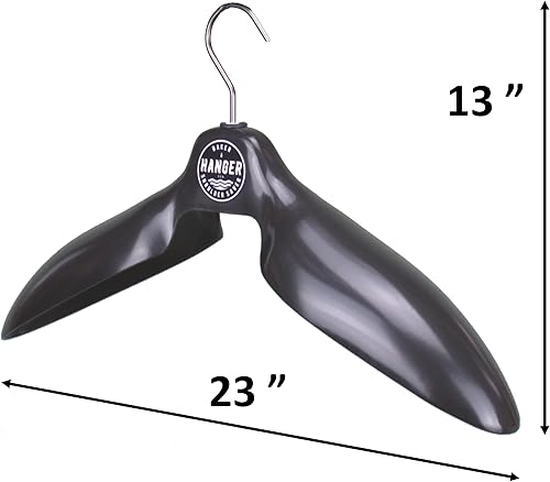 Miniatura 2 de BAKER HANGER - Colgador de abrigo para motocicleta, hecho en Estados Unidos, gancho giratorio de 4 pulgadas (negro)