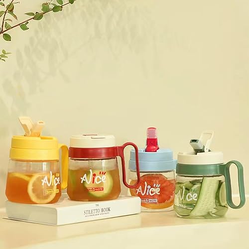 Miniatura 8 de Vaso de viaje con popote y asa, botella de agua perfecta para fiestas de verano y bebidas frías sin BPA