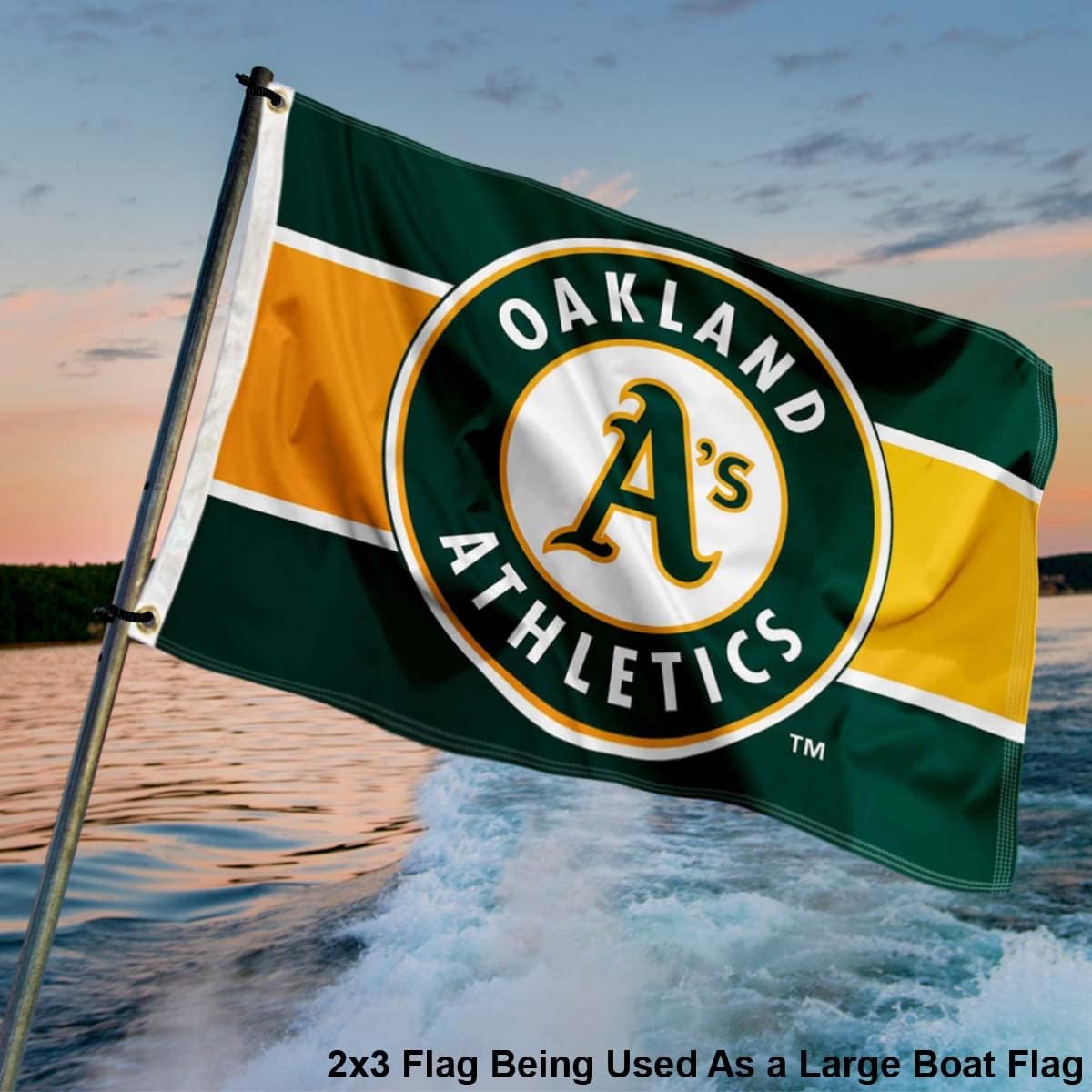 Oakland Athletics 2x3 Foot Small Flag