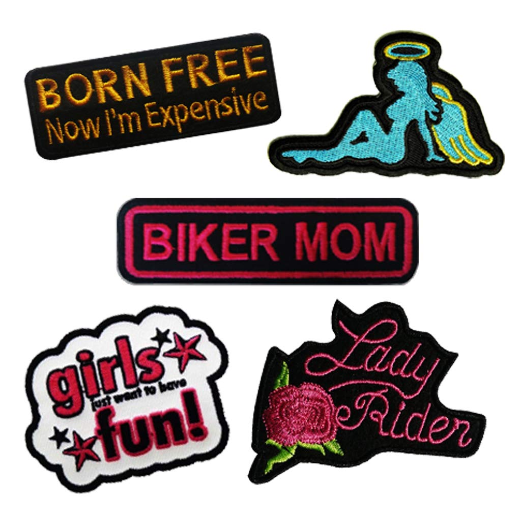 Motohog Unique Embroidered Iron & Sew on Patch Combo (Set 3)