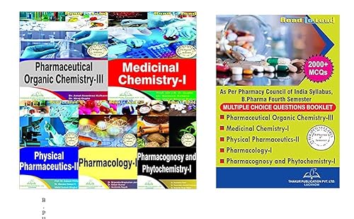 B.PHARM 4th SEMESTER BOOKS ( 5 IN 1) COMBO PACK BY THAKUR PUBLICATION
