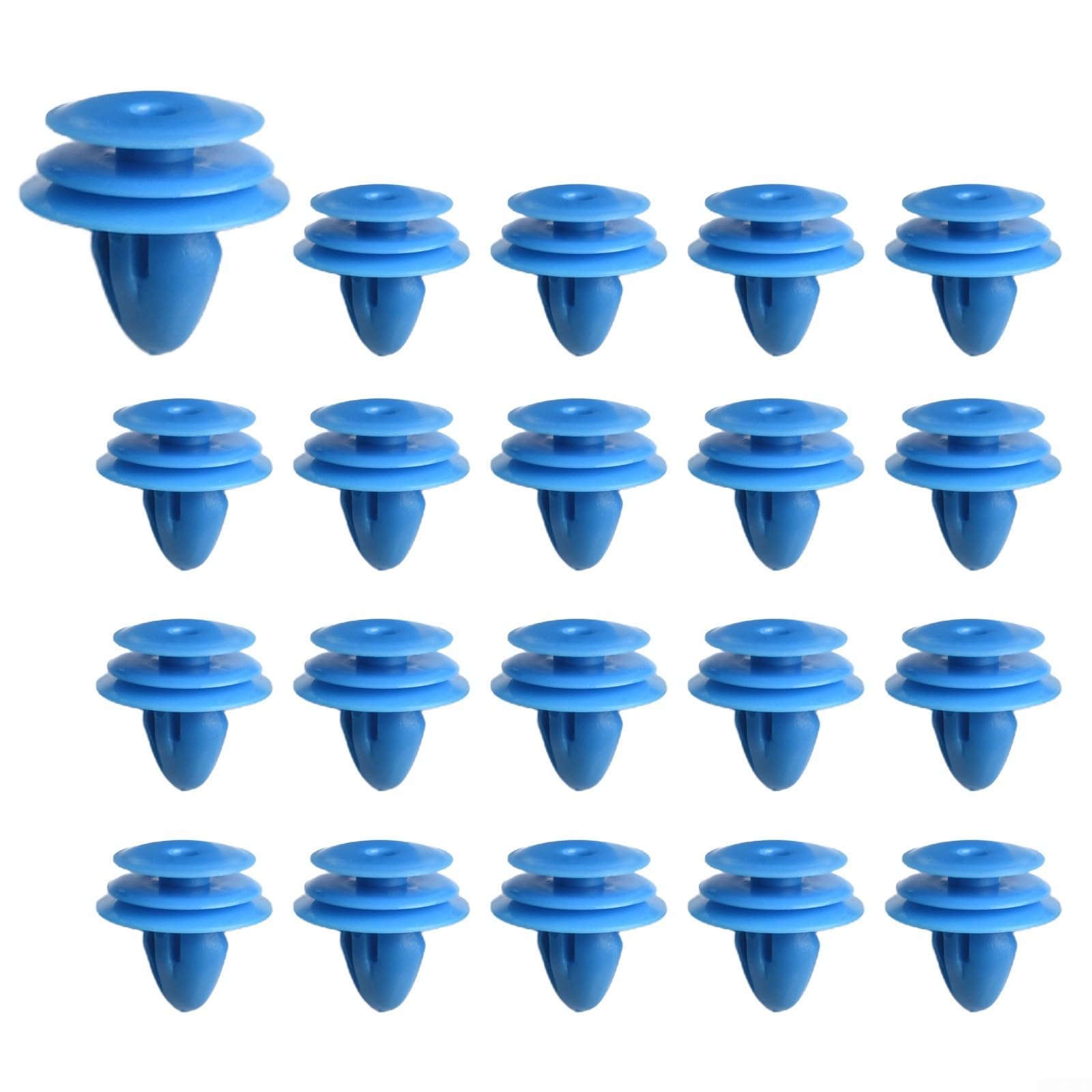 Plastic Door Trim Clips Set 20-Pack for Hyundai and Interior Panels Blue Automotive Push Pin Fasteners Compatible with