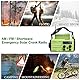 AM/FM/SW Baustellenradio Kurbelradio, Tragbares 5-Wege Wetter Solar Radio,Dynamo Handkurbel,Power Bank,LED Camping Licht,SOS-Alarm,Kompass,USB-Anschluss zum Aufladen des Mobiltelefons im Notfall