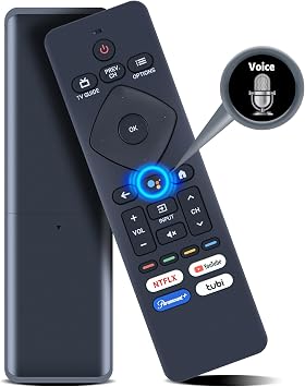 PZL New Voice RF439A-V06 RF439AV06 URMT26CND001 Replacement Remote Control for Philips LED 4K Android Smart TV 43PFL5766/F7D 55PFL5766/F7D 55PFL5766/F7E 65PFL5766/F7D 50PFL5766/F7D 55PUL7472/F7