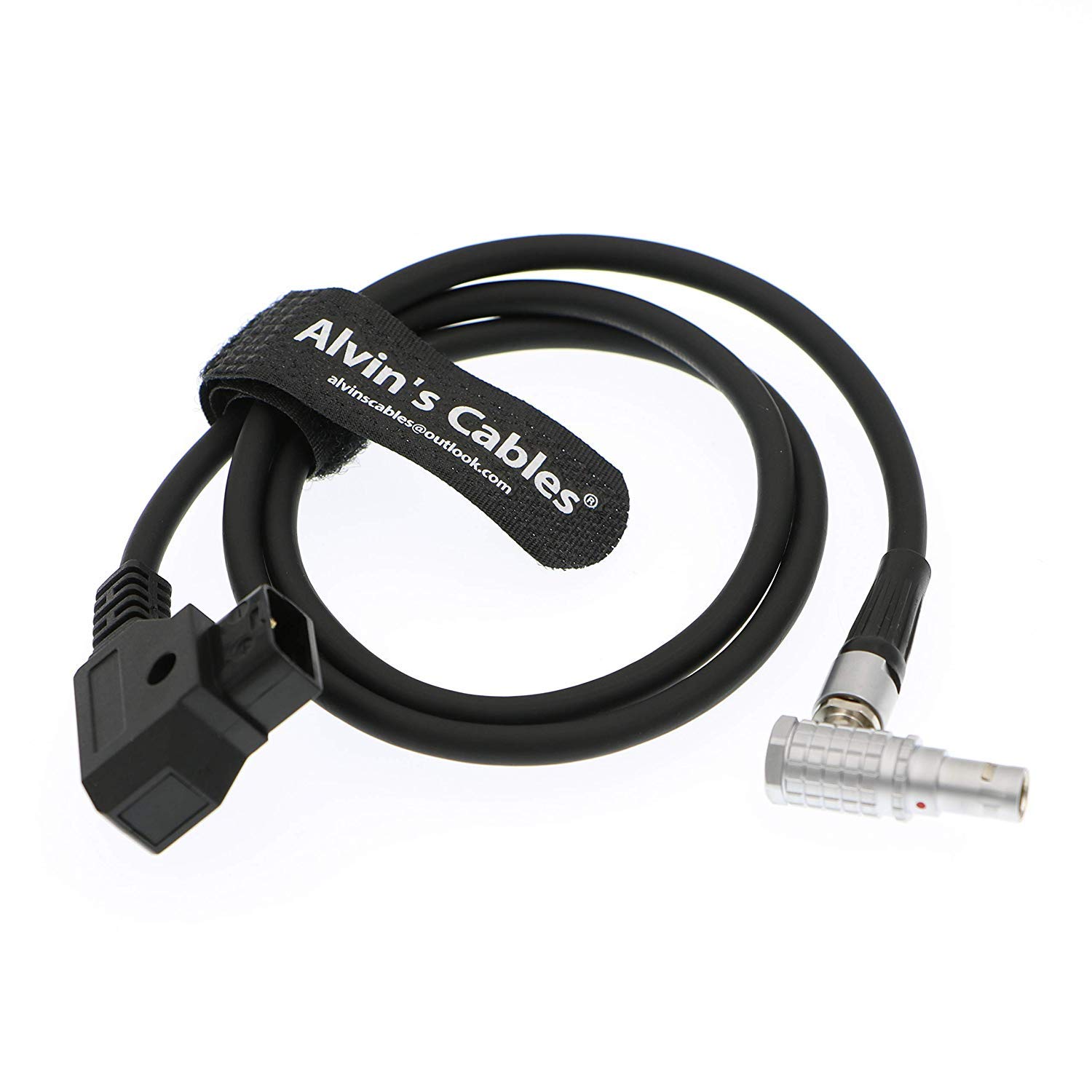 Alvin's Cables Câble d'alimentation Moteur pour DJI Follow Focus Système Angle Droit 6 Broches Mâle à D Tap