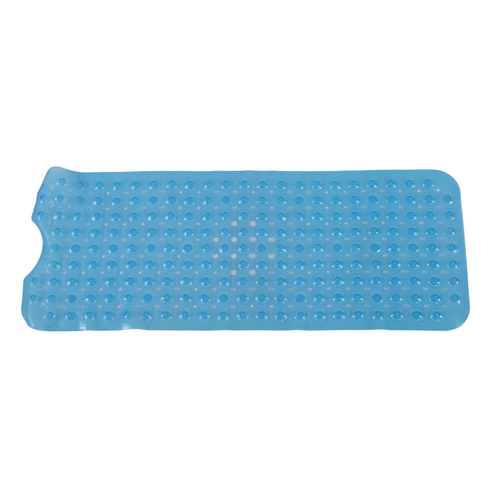 Tapis de Bain, Tapis de Sol 100 x 40 cm, PVC Super épais, Doux, Flexible, antidérapant, Ventouse, Massage aux Galets, antibactérien, Facile à Nettoyer, pour Salle de (Bleue)