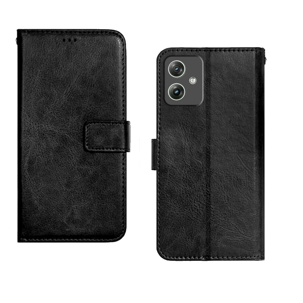 Etechnic Motorola Moto G64 5G Flip Cover | Premium Leather Finish Flip Cover | with Card Pockets | Wallet Stand |Complete Protection Flip Cover for Motorola Moto G64 5G - Black (B0D3VDRRHQ) Amazon Price History, Amazon Price Tracker