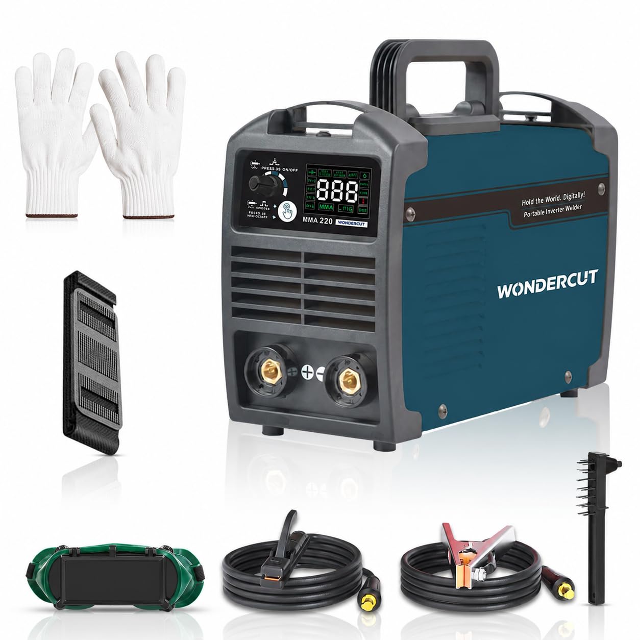 WONDERCUT 220A ARC Inverter Welding Machine WC-MMA-220-B | VRD & IGBT Anti-Shock Safety System | ARC Force Control | Advanced Touch Panel with Hot Start, Anti-Stick Functions-image-8